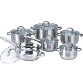 12 Piece Stainless Steel Cookware Set 12 Piece Stainless Steel Cookware Set