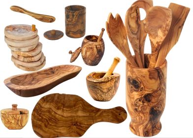 Mediterranean Olive Wood Ultimate Kitchen Collection Mediterranean Olive Wood Ultimate Kitchen Collection