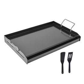 Carbon Steel Griddle, 24x16 inch Universal Flat Top Rectangular Plate, Gas Grill Griddle for BBQ Grill, Teppanyaki Carbon Steel Griddle, 24x16 inch Universal Flat Top Rectangular Plate, Gas Grill Griddle for BBQ Grill, Teppanyaki